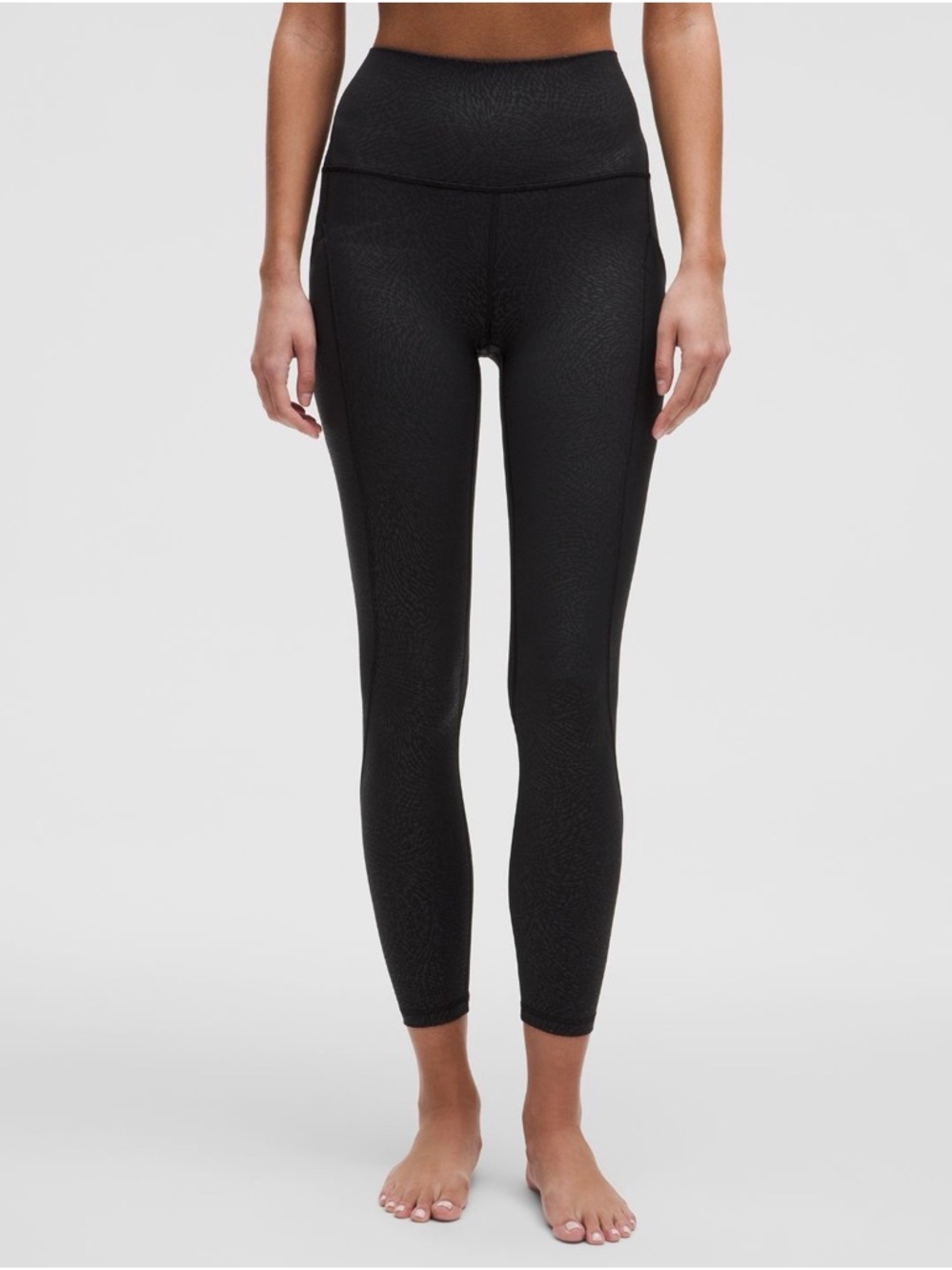 lululemon Align™ High-Rise Pant with Pockets 25" sz 8 Ripple Emboss black